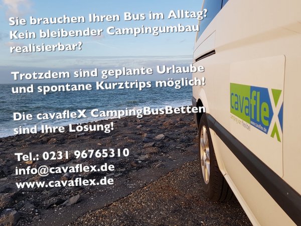 CampingBusBett cavafleX "Kompakt HDK" für HochDachKombis